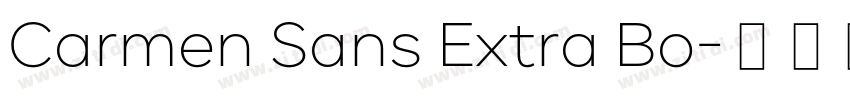 Carmen Sans Extra Bo字体转换